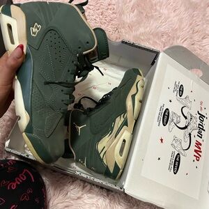 Jordan Women's Olive Green Sneakers